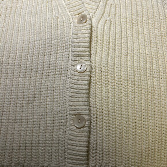Madewell Cotton Blend White Knit Sweater Vest Crop Top - Size S - Picture 6 of 6